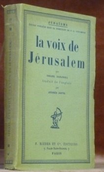 La voix de Jérusalem. Collection : “Judaisme”