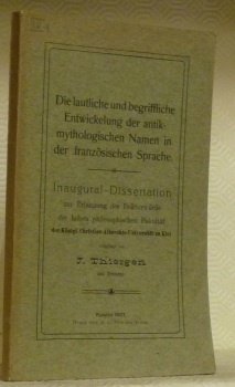 Die lautliche und begriffliche Entwickelung der antikmythologischen Namen in der … | Immagine principale
