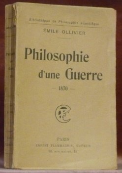 Philosophie d’une Guerre. 1870. Bibliothèque de philosophie contemporaine. | Immagine principale