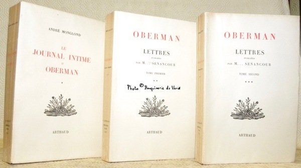 Oberman. Texte original de 1804 précédé du Journal intime d’Oberman … | Immagine principale