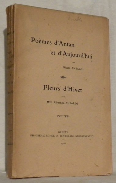 Poèmes d’antan et d’aujourd’hui. Fleurs d’hiver. | Immagine principale