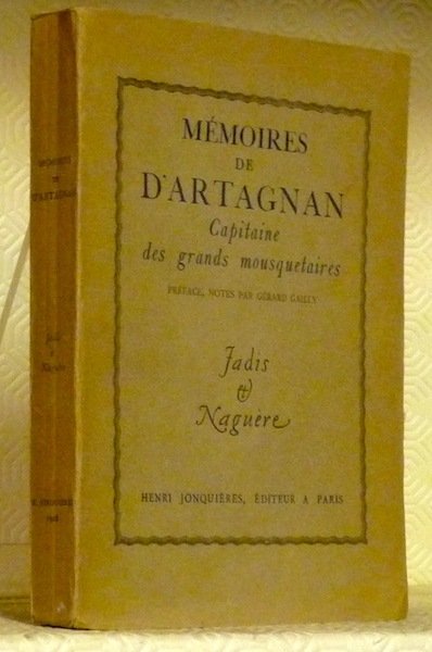Mémoires de d’Artagnan Capitaine des Grands Mousquetaires. Préface, notes par … | Immagine principale