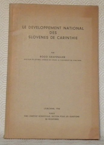 Le développement national des slovènes de Carinthie.