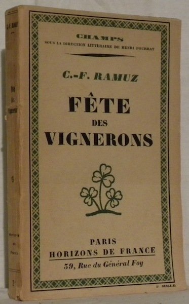 Fête des Vignerons. Collection Champs.