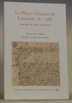 Le Plaict Général de Lausanne de 1368 “translaté de latyn … | Immagine principale