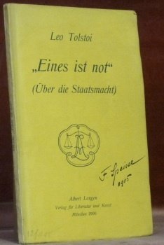 “Eines ist not” (Über die Staatsmacht). | Immagine principale