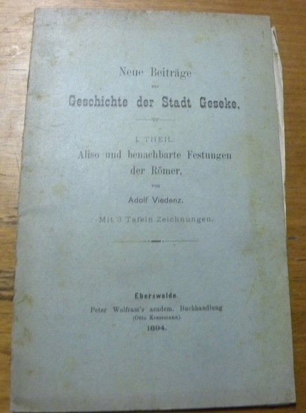 Neue Beiträge zur Geschichte der Stadt Geseke. I. Theil : …