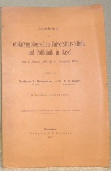 Jahresbericht der otolaryngologischen Universität-Klinik und Poliklinik in Basel vom 1. …