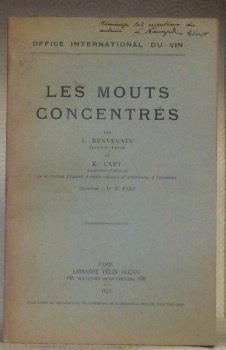 Les mouts concentrés. Office International du Vin.