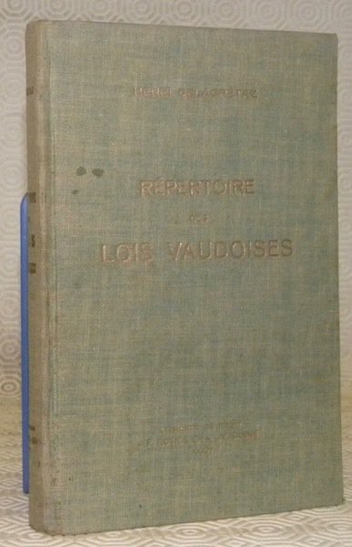 Répertoire alphabétique des lois vaudoises mis à jour au 31 …