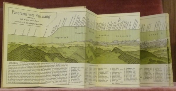 Panorama vom Passwang 1207 m. ü. M. auf Alpen und …