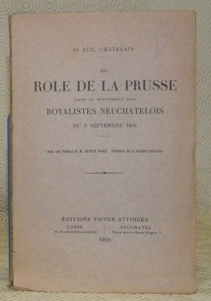 Du rôle de la Prusse dans le mouvement des royalistes …
