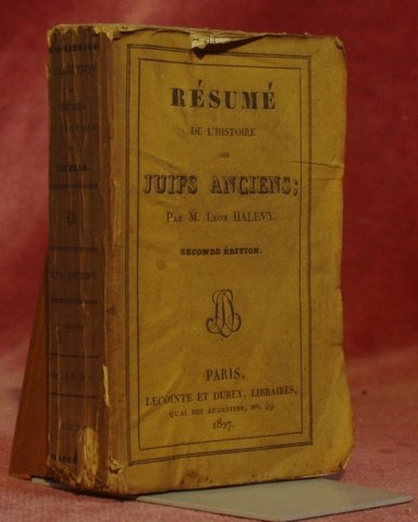 Résumé de l’histoire des juifs anciens.