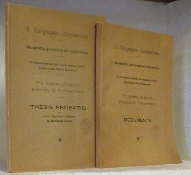 S. Congregatio Consistorialis. Quaestio juridica et historica. De jurisdictione spirituali …