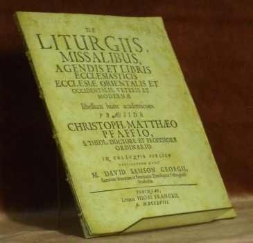 De Liturgiis Missalibus, agendis et libris ecclesiasticis ecclesiae orientalis et …