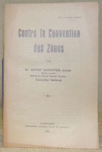 Contre la convention des zones.