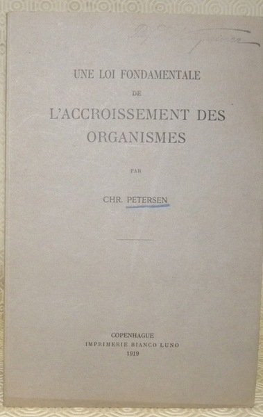 Une loi fondamentale de l’accroissement des organismes.