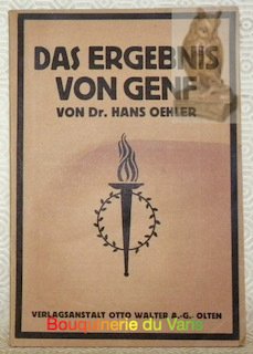 Das Ergebnis von Genf. Der Einfluss der ersten Versammlung des …
