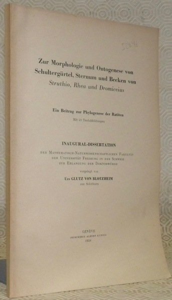 Zur Morphologie und Ontogenese von Schultergürtel, Sternum und Becken von …