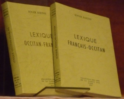 Lexique occitan-français. Lexique français-occitan. | Immagine principale