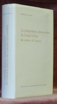 La jurisprudence administrative du Conseil d’Etat du canton de Genève. | Immagine principale