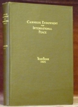 CARNEGIE Endowment for International Peace. Year Book 1925. | Immagine principale
