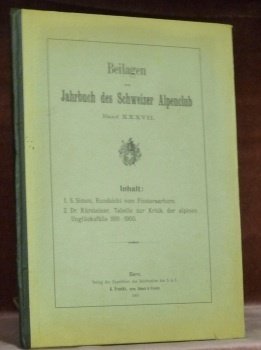 JAHRBUCH des Schweizer Alpenclub. 39. Jahrgang 1903bis 1904. Mit Beilagen. …