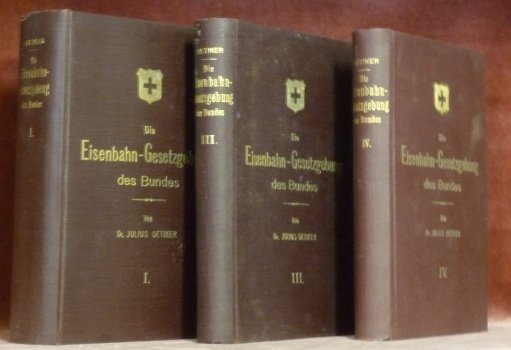 Die Eisenbahn-Gesetzgebung des Bundes. Textausgabe mit Anmerkungen und Sachregister. 3 … | Immagine principale