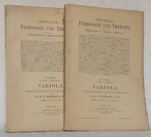Variola. (Inclusive Vaccination). Von Dr. H. Immermann in Basel. Specielle … | Immagine principale