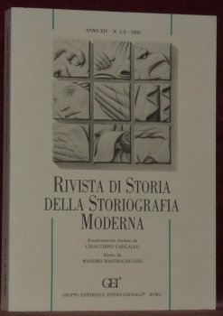 Rivista di Storia della Storiografia moderna. Anno XIV N. 1-2. … | Immagine principale