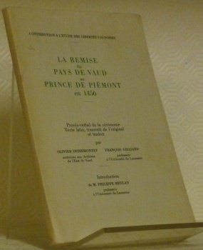 La remise du Pays de Vaud au Prince de Piémont …