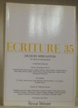 ECRITURE 35. Cahier de littérature et de poésie. Revue littéraire. …