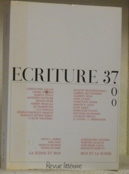 ECRITURE 37. Cahier de littérature et de poésie. Revue littéraire. …