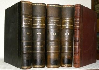 Dictionnaire de la langue française. 4 Tomes + le supplément. …