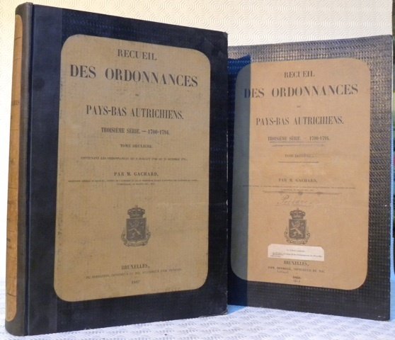 Recueil des ordonnances des Pays-Bas Autrichiens. Troisième série. 1700-1794. Tome …