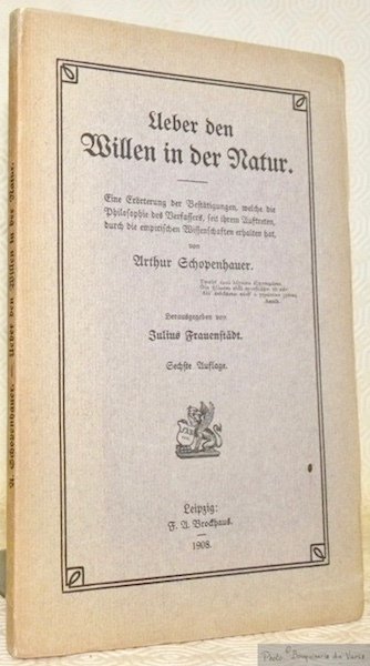 Ueber den Willen in der Natur. Eine Erörterung der Bestätigungen, … | Immagine principale