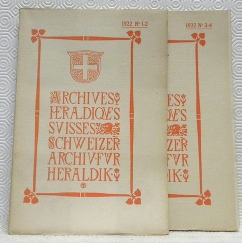 Schweizer Archiv für Heraldik. Archives Héraldiques Suisses. Archivo Araldico Svizzero. … | Immagine principale