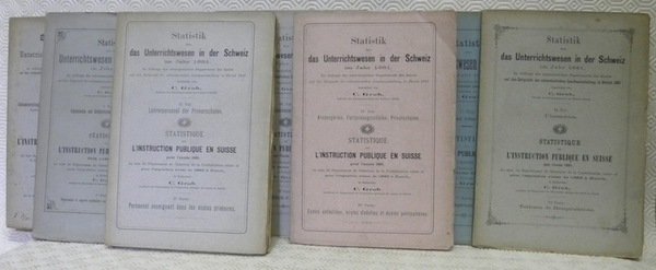 Statistik über das Unterrichtswesen in der Schweiz im Jahr 1881. … | Immagine principale