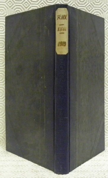 Revue Historique Vaudoise. 27me année 1919. Bulletin historique de la … | Immagine principale