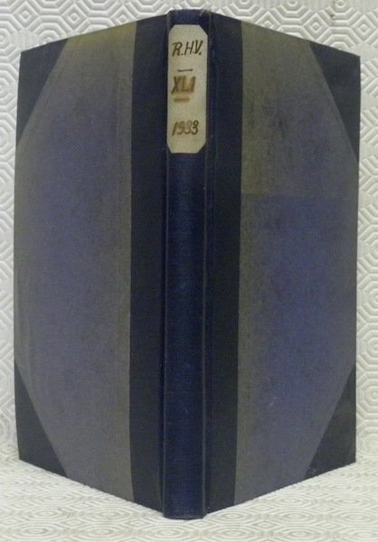 Revue Historique Vaudoise. 41me année 1933. Bulletin historique de la … | Immagine principale