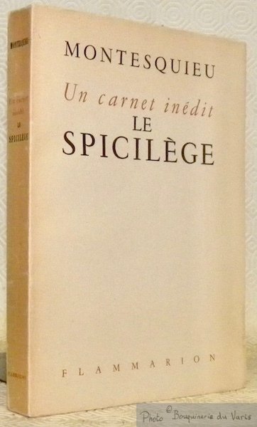 Un carnet inédit. Le Spicilège. Introduction et notes par André … | Immagine principale
