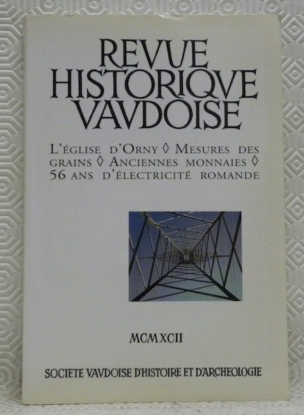 Revue historique vaudoise. L’église d’Orny. Mesures des grains. Anciennes monnaies. … | Immagine principale