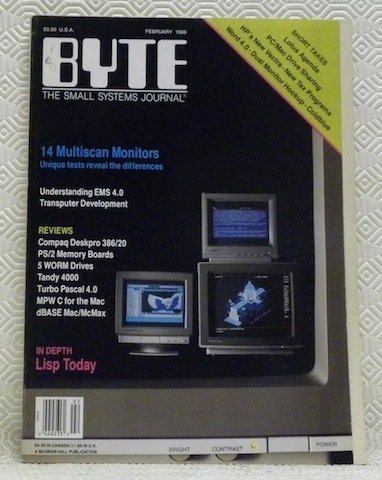 BYTE. The small systems journal. February 1988. 14 Multiscan Monitors. …