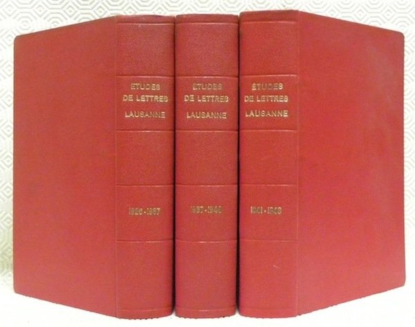 Bulletin de la Société des Etudes de Lettres, Lausanne. 1re … | Immagine principale