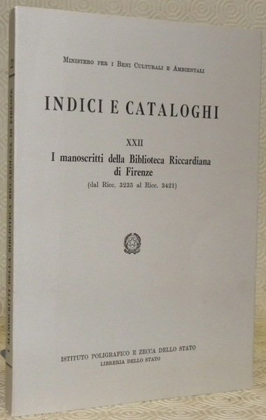 I manoscritti della Biblioteca Riccardiana di Firenze (dal Ricc. 3235 …