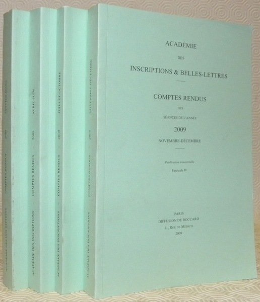 Académie des Inscriptions & Belles-Lettres. Comptes rendus des séances de …