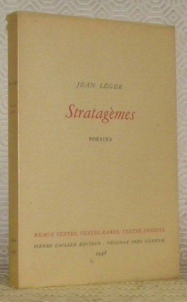 Stratagèmes. Poésies. Collection Beaux Textes, Textes Rares, Textes Inédits.