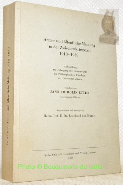 Armee öffentliche Meinung in der Zwischenkriegszeit 1918 - 1939. Angenommen …