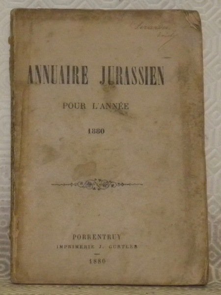 Annuaire jurassien pour l’année 1880.