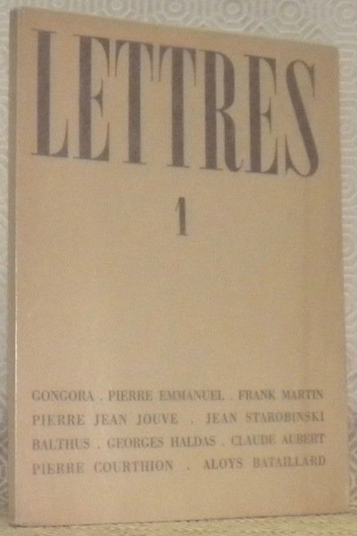 Lettres 1. Janvier 1943.